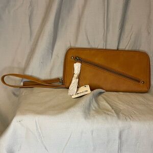 NWT Free People Vegan Tan Wallet
